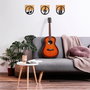 Wallity Just Music - 334 Accesorio Decorativo de Pared Negro y Nogal
